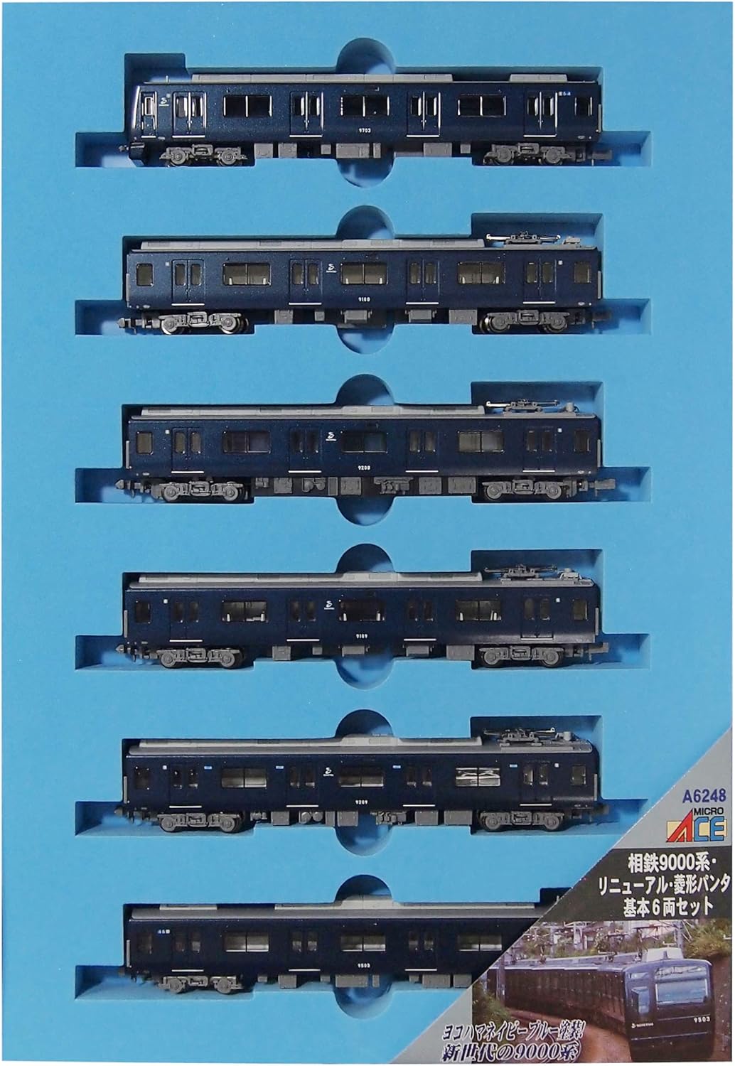 MicroAce A6248 Sotetsu 9000 Series Renewal Rhombus Pantograph Basic 6 Cars Set - BanzaiHobby