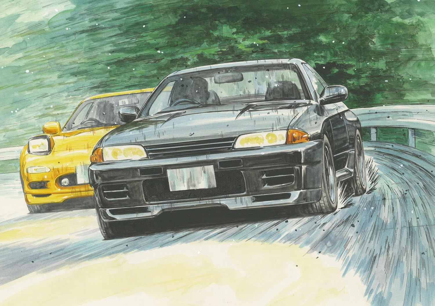 Fujimi ISD002 1/24 Initial D Series No.002 Skyline GT-R V SpecII (BNR32) Takeshi Nakazato - BanzaiHobby