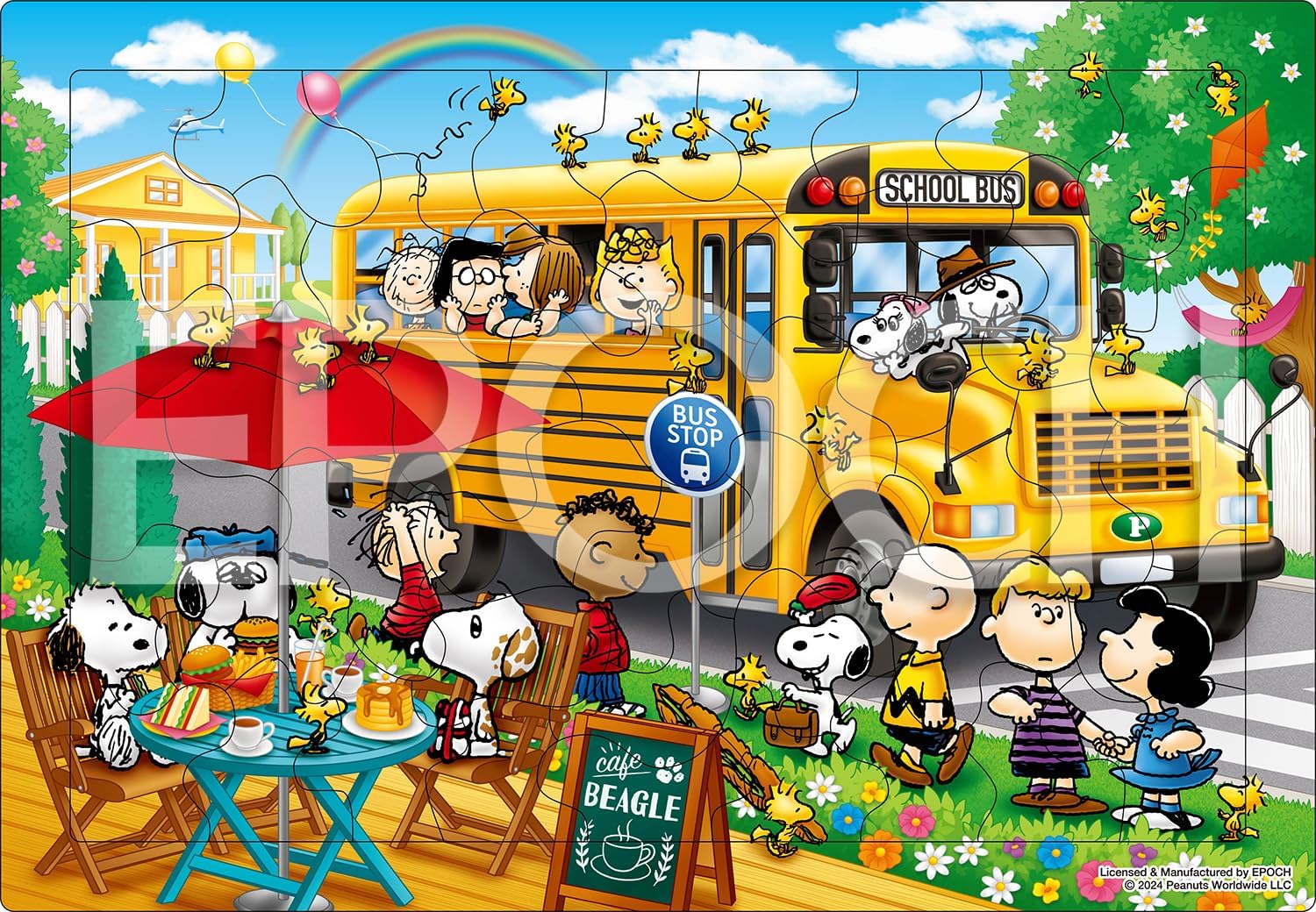 Epoch 25-301 Snoopy School Bus Puzzle - BanzaiHobby