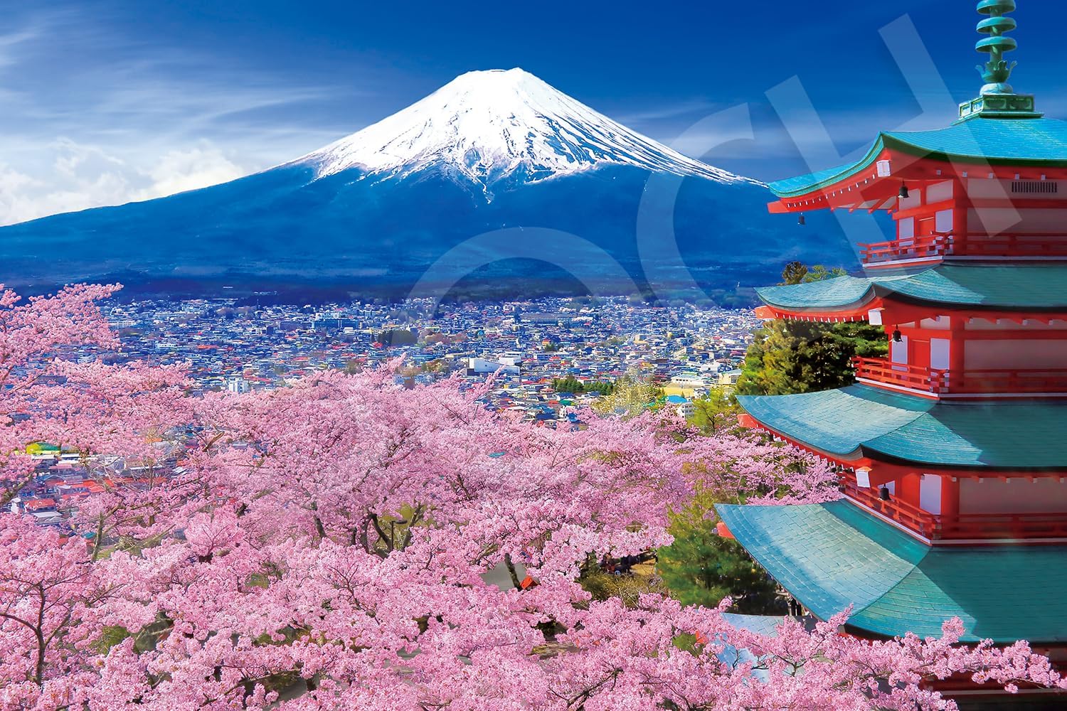 Epoch 11-615s Spring Breeze Fuji and Five-story Pagoda - Yamanashi Puzzle - BanzaiHobby