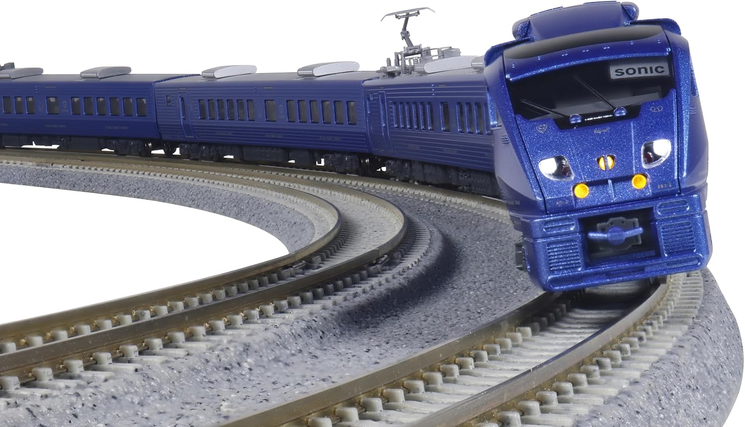 KATO 10-2160 N-Gauge 883 Series Sonic Renewal Train (1st Generation) 4 Cars Basic Set - BanzaiHobby