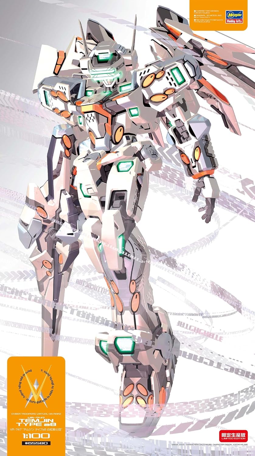 Hasegawa 65580 1/100 VR-747 Temjin Type a8 White Rainbow Knights
