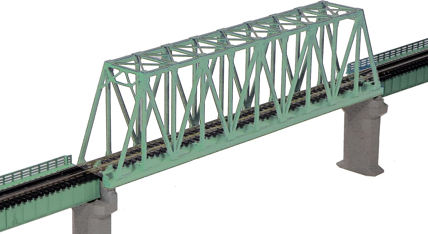 KATO 20-428 N Gauge Single Track Truss Bridge, Light Green - BanzaiHobby