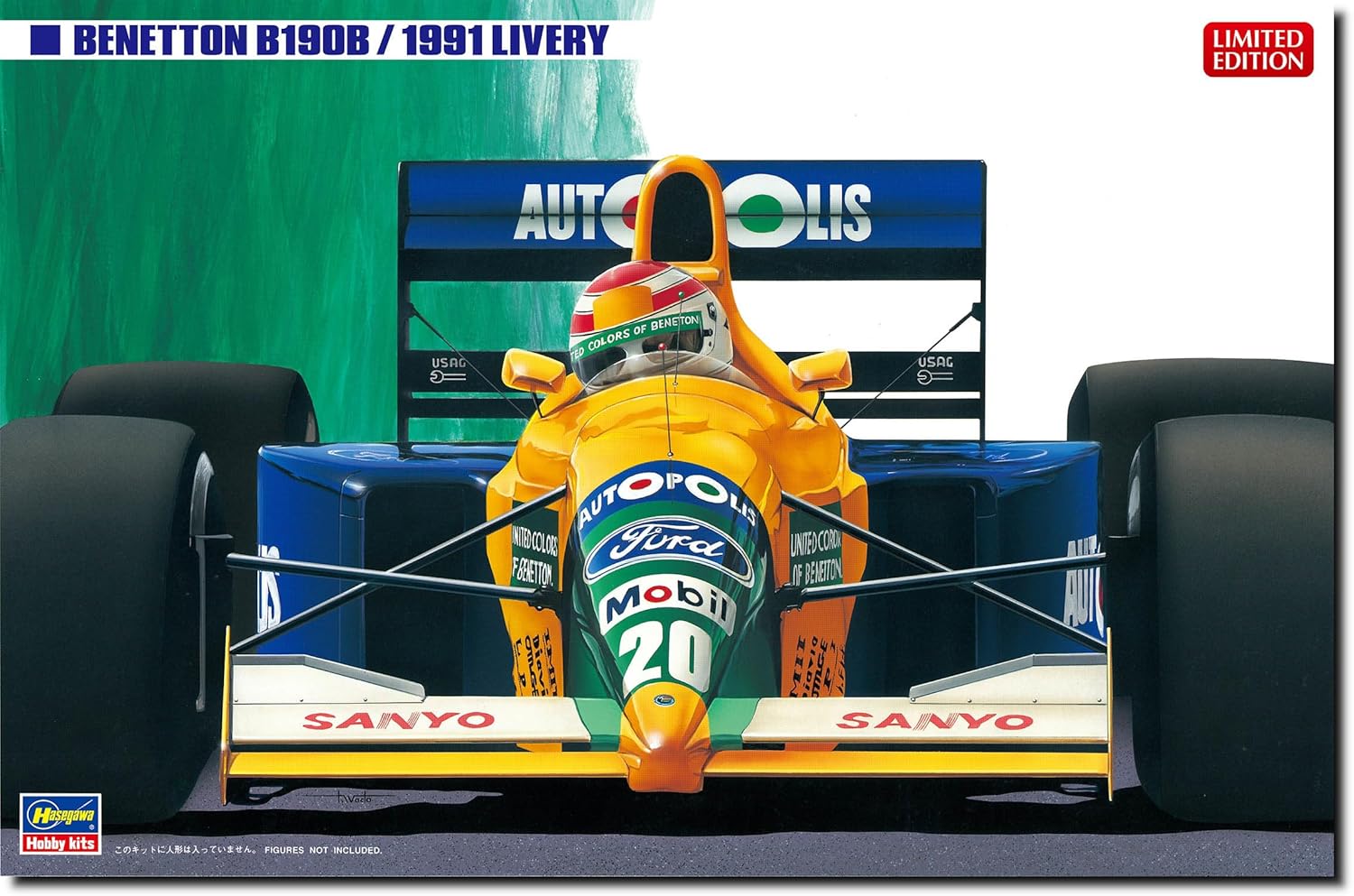 Hasegawa 20713 1/24 Benetton B190B (1991 Color) (Car) - BanzaiHobby