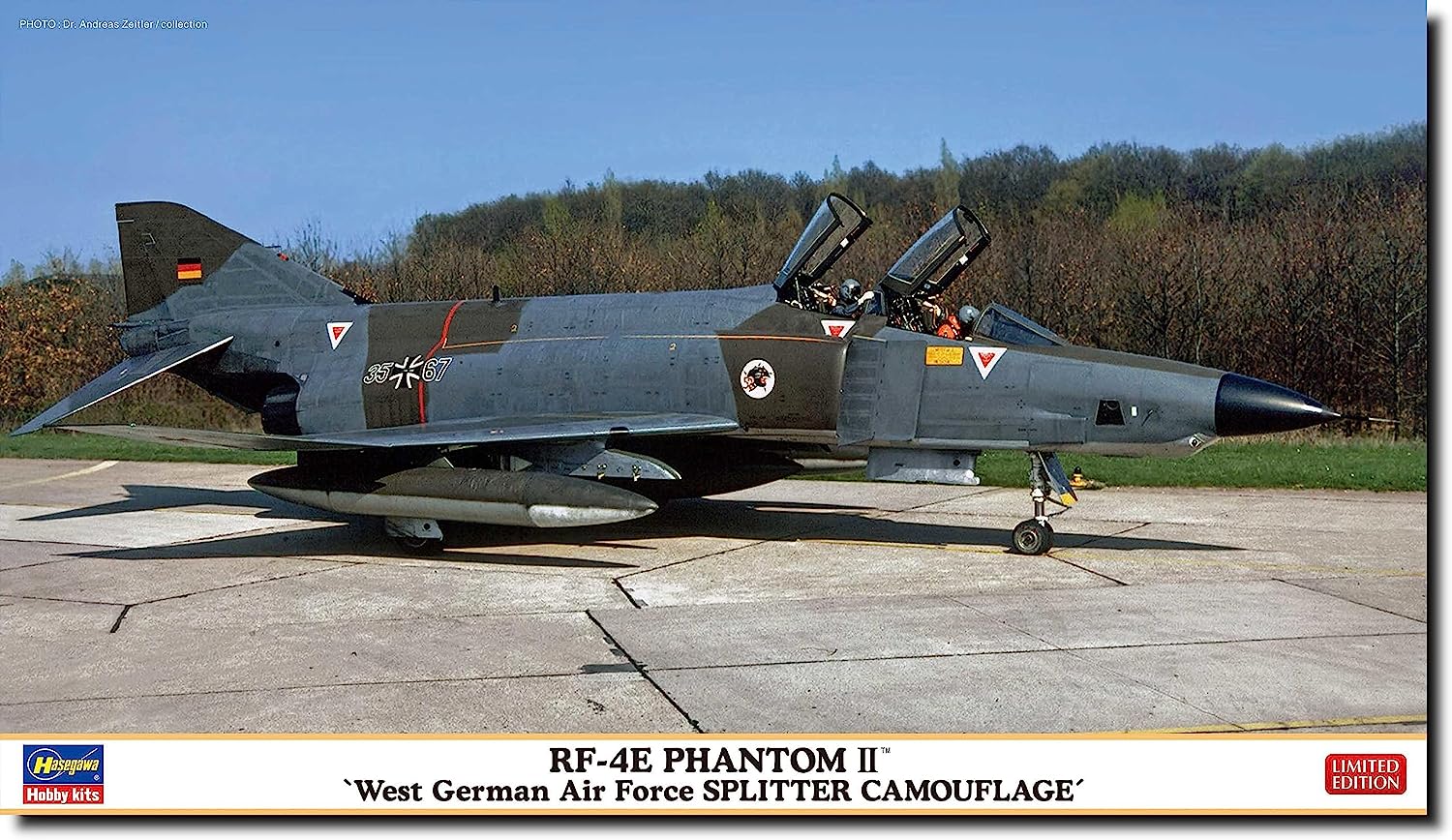 Hasegawa RF-4E Phantom II West German Air Force Splitter Camouflage 1/72 - BanzaiHobby