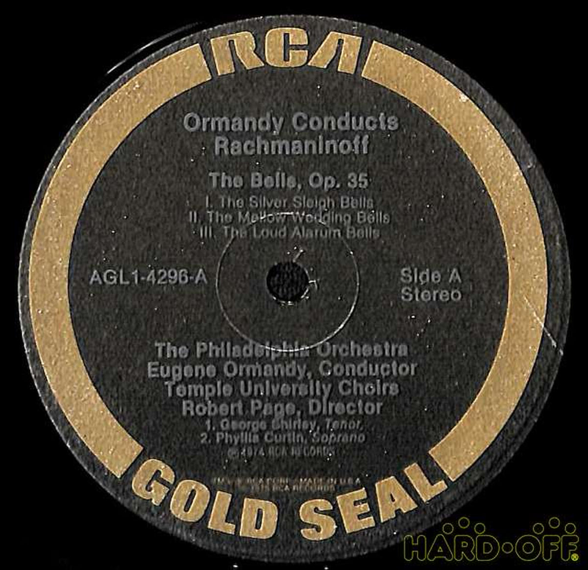 RCA (import) Ormandy Philadelphia 'Rachmaninoff Bell' AGL1-4296