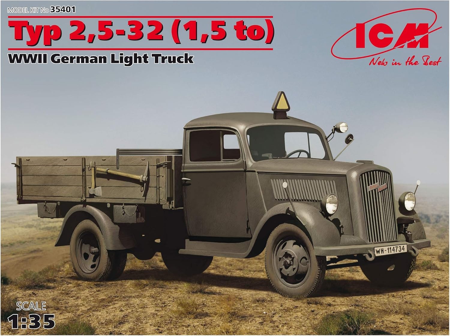 ICM 35401 1/35 German Opel Blitz 1.5t Truck - BanzaiHobby