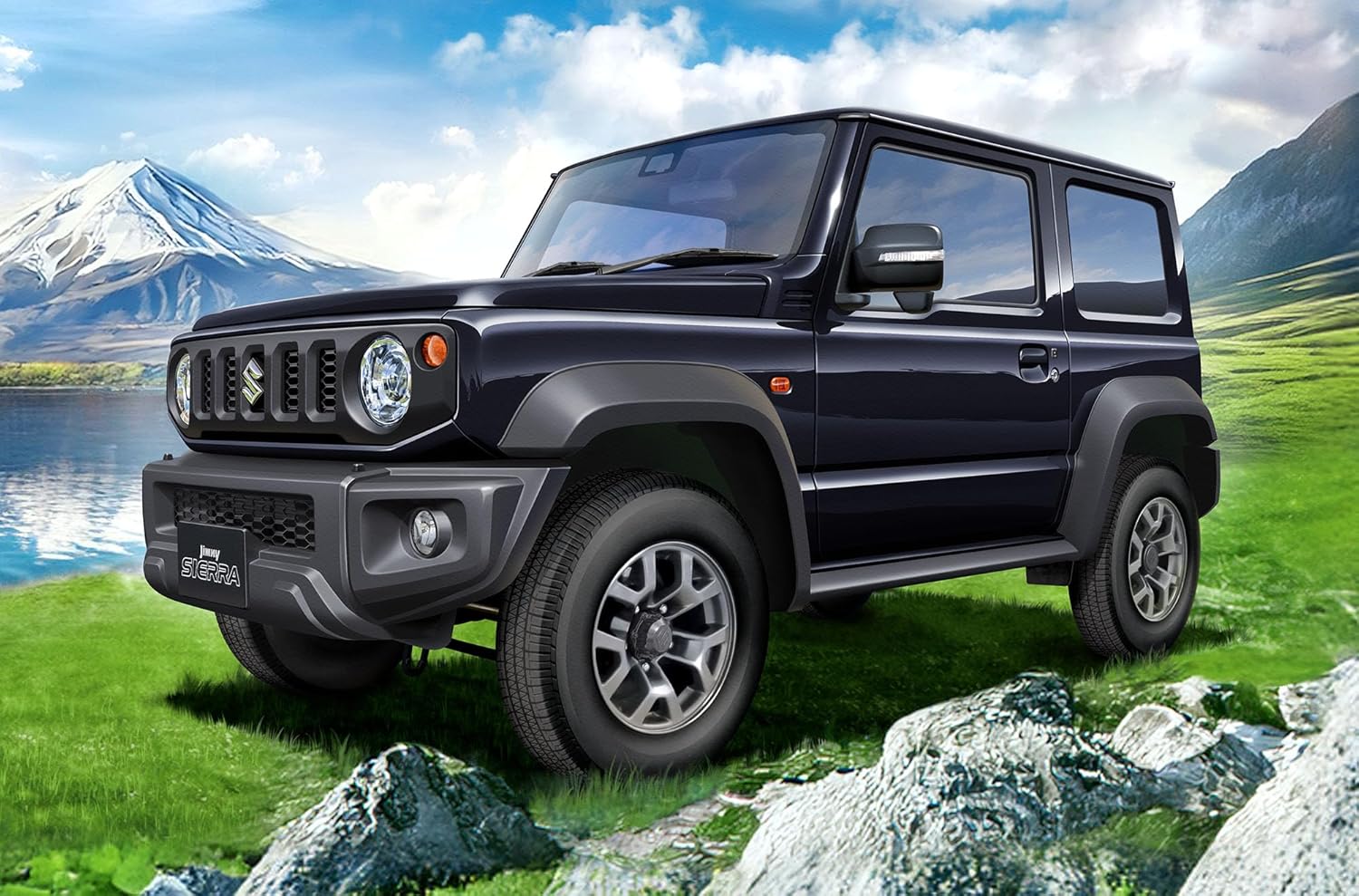 Fujimi 1/24 Car NEXT Series No.28 Suzuki Jimny Sierra JB74 (Bluish Black Pearl 3) - BanzaiHobby