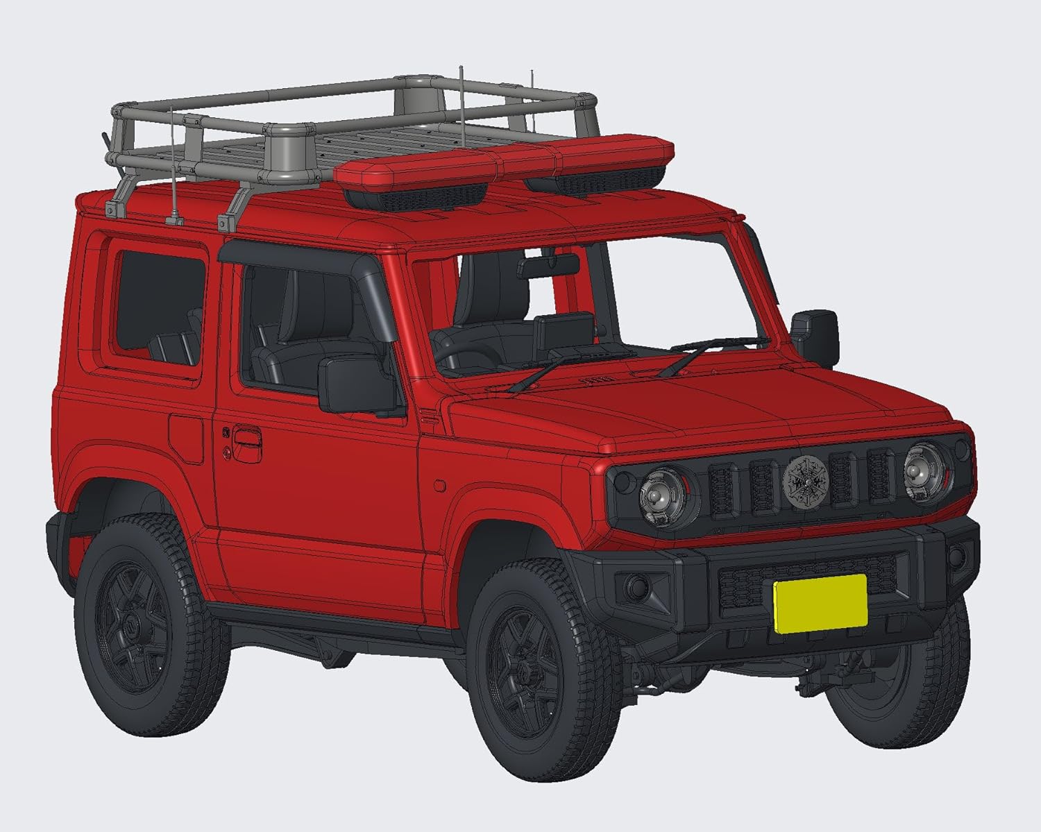 Fujimi ID-185 1/24 Inch Up Series No.185 Suzuki Jimny JB64 (Fire Department PR Vehicle/Shidakita PR 1)
