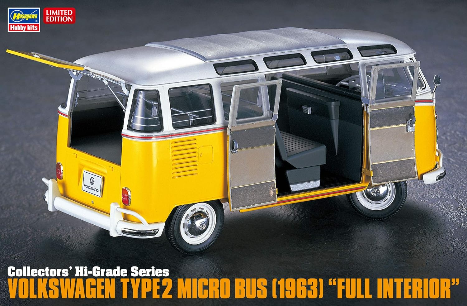 Hasegawa CH48 1/24 Volkswagen Type 2 Microbus (1963) with full interior - BanzaiHobby