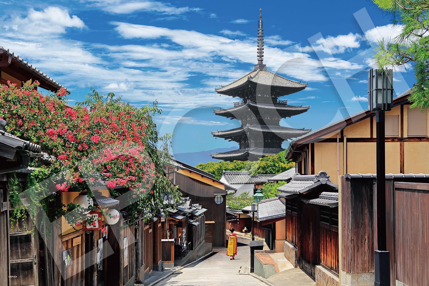 Epoch 22-121s Crape myrtle blooms at Yasaka Pagoda Puzzle - BanzaiHobby