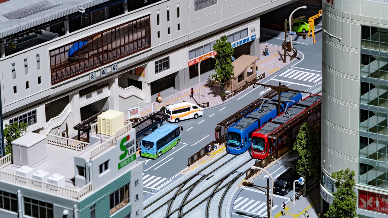 KATO 43-733 N Gauge Unitram New Tram Stop Kit - BanzaiHobby