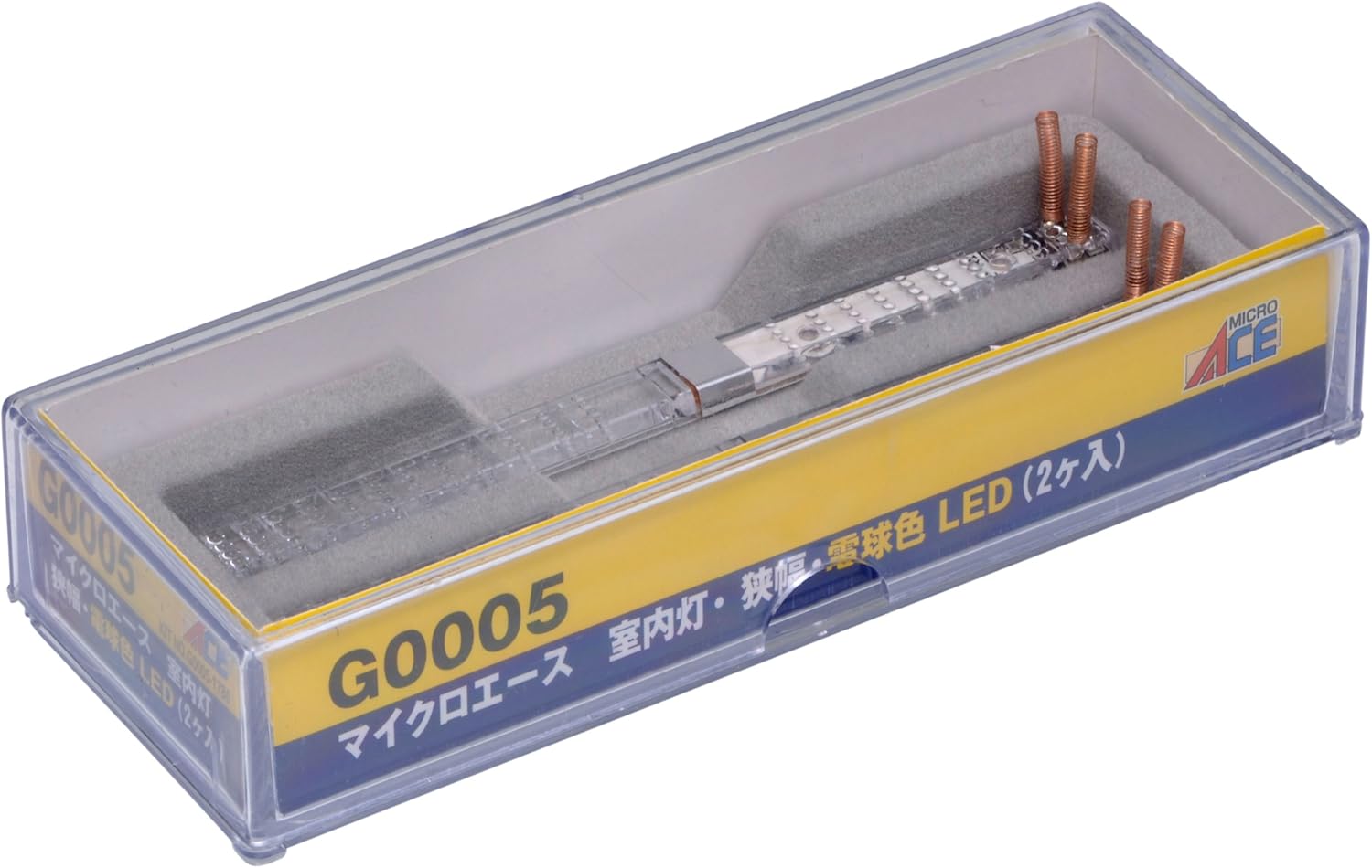 MicroAce G0005 Interior Light, Narrow Width, Warm White LED, 2 pieces - BanzaiHobby