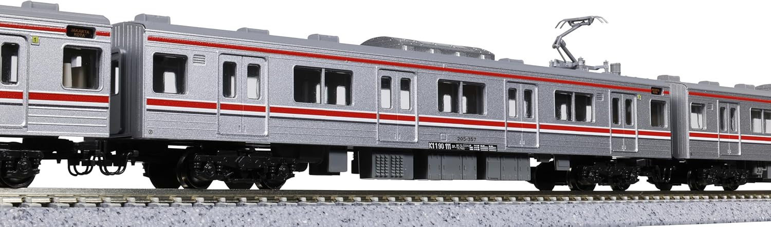 KATO 10-1755 N Gauge Indonesian Commuter Railway 205 Series 12-Car Set - BanzaiHobby