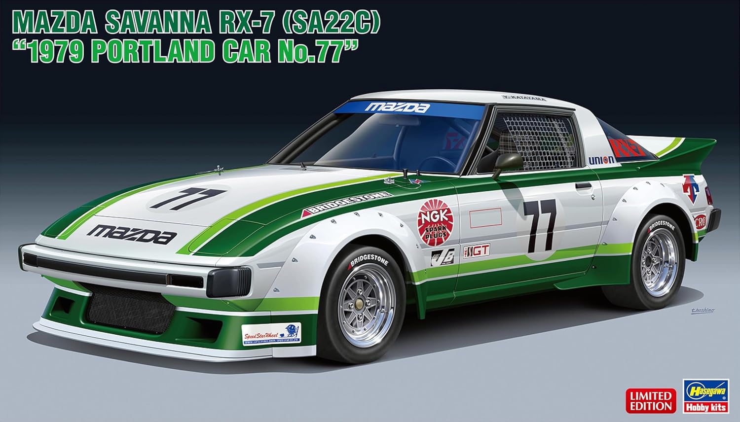 Hasegawa 20661 1/24 Mazda Savannah RX-7 (SA22C) 1979 Portland Car No.77 - BanzaiHobby