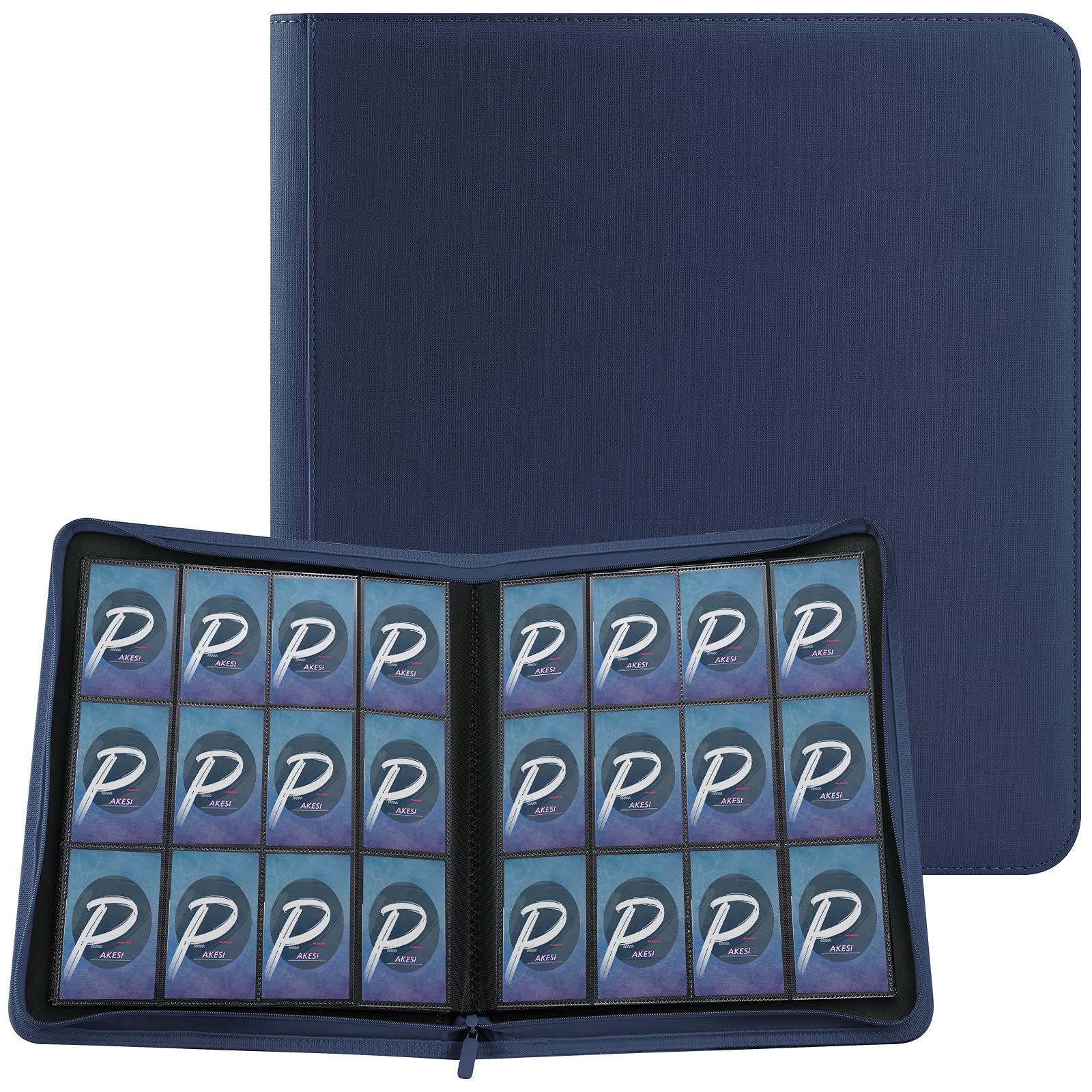 PAKESIスターカードカードファイル12ポケット480枚収納 PU カード