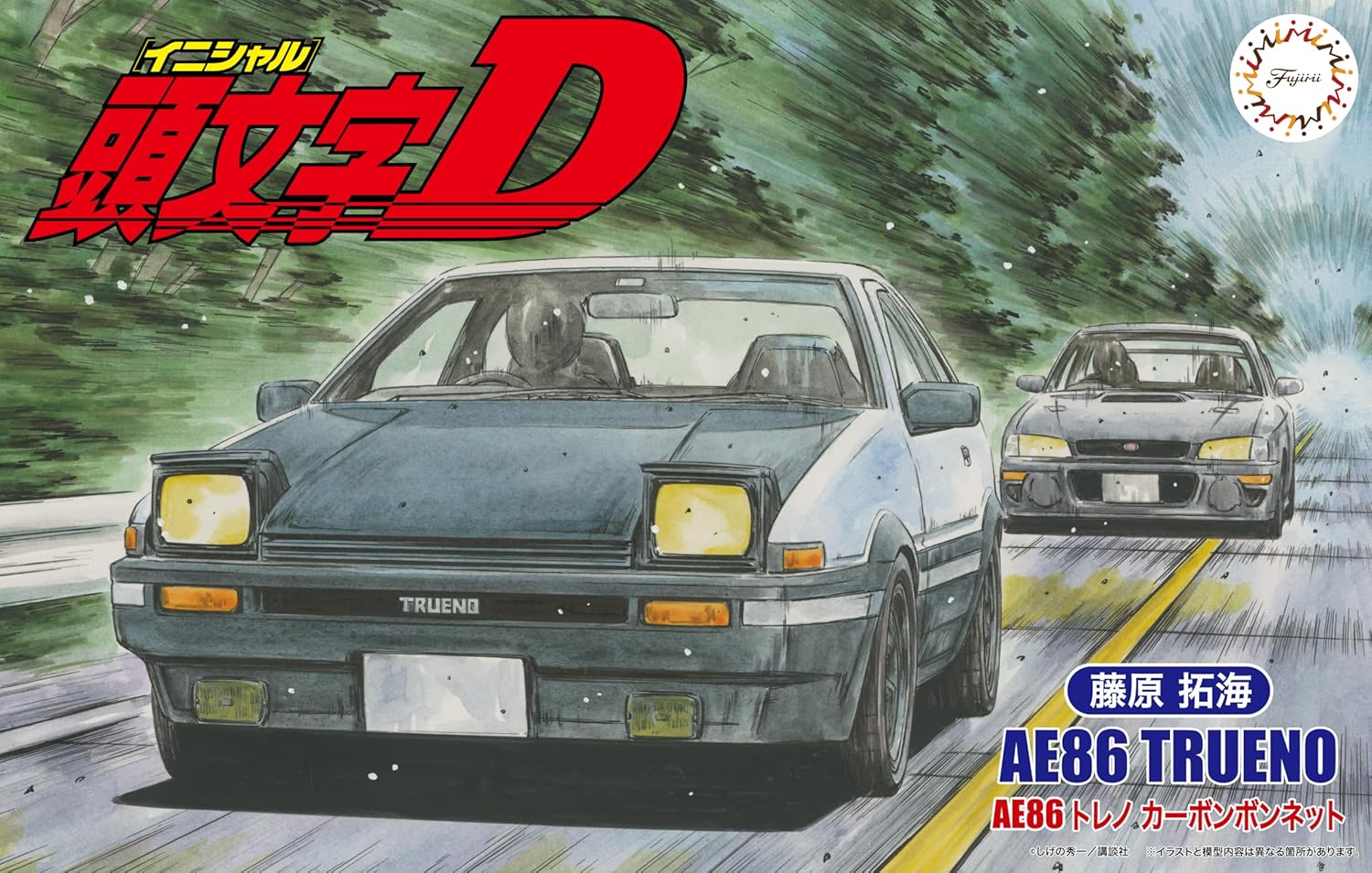 Fujimi ISD19 1/24 Initial D Series No. 19 Toreno AE86 Carbon Hood Takumi Fujiwara - BanzaiHobby
