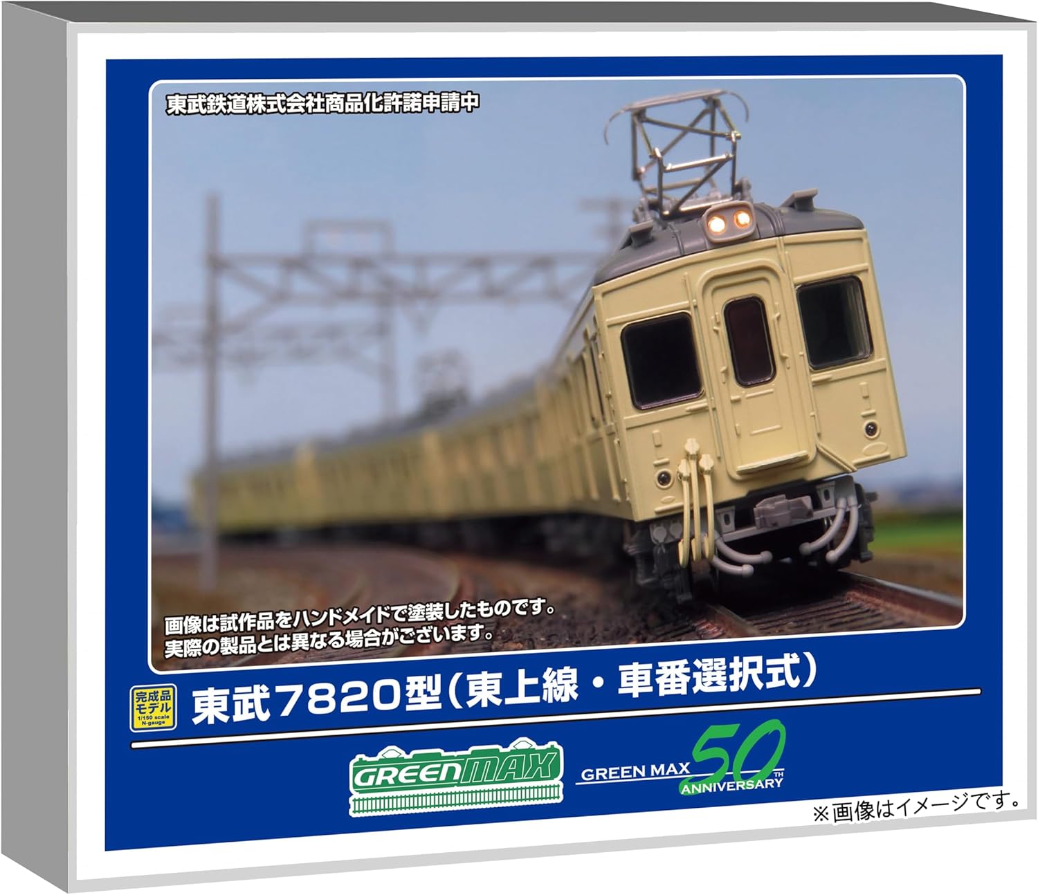 Green Max 50807 N Gauge Tobu 7820 Series (Tojo Line and Car Number Selection) 8-Car Set (Motorized) - BanzaiHobby