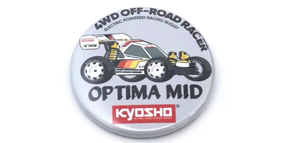 Kyosho 87526 Vintage Buggy Tin Badge Assortment (4WD Series) (7 Designs)