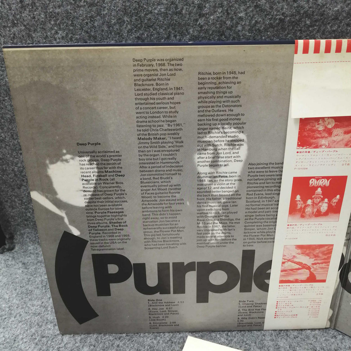 Warner Pioneer Deep Purple 'Purple Trail' P-6319~20W