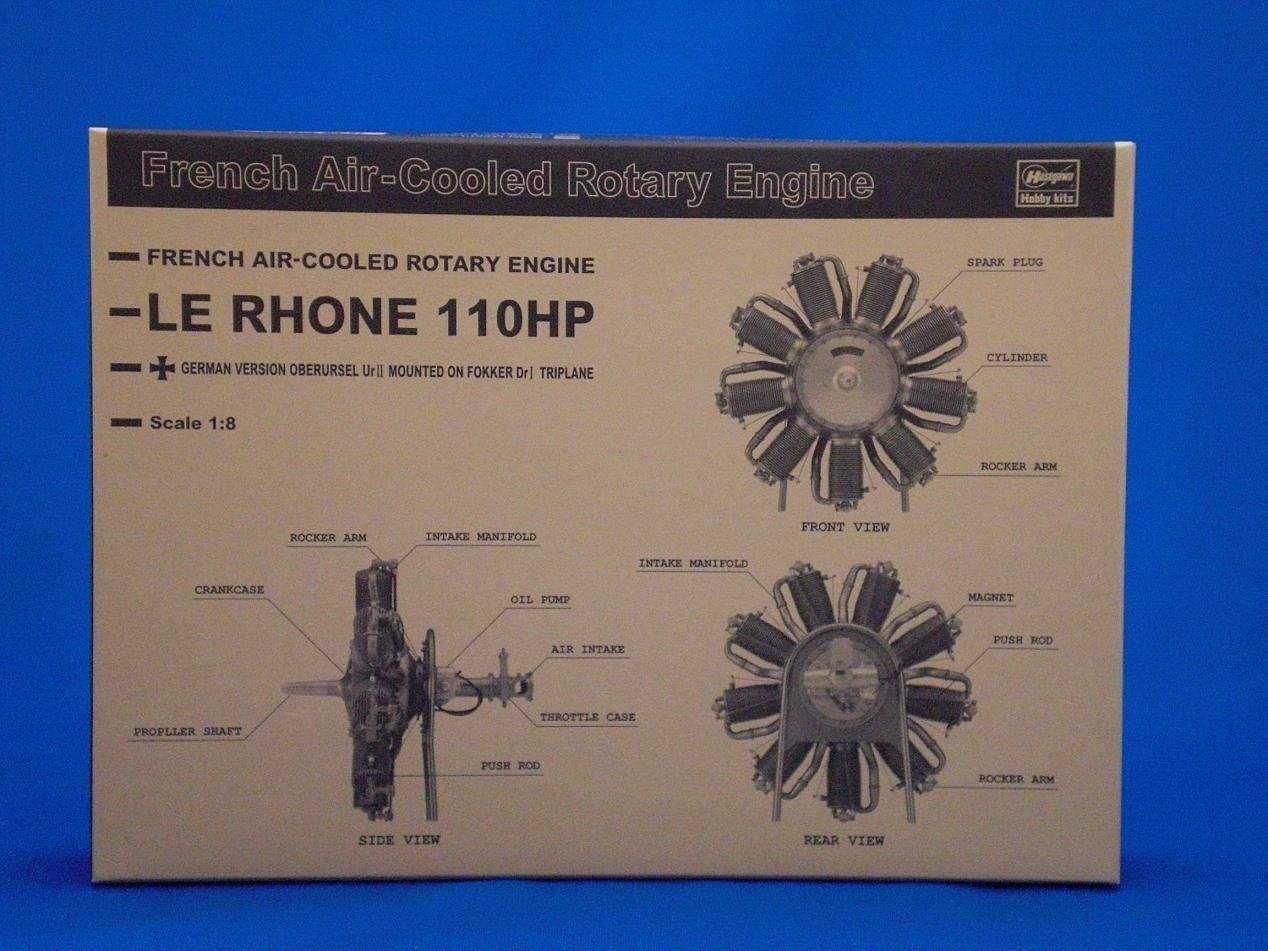 Hasegawa 1/8 Le Rhone 110 Horsepower Engine - BanzaiHobby