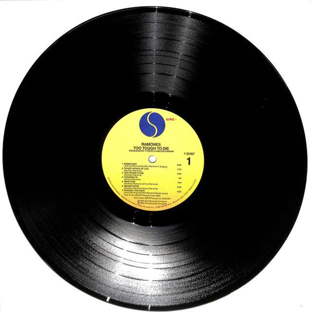 SIRE Ramones "TOO TOUGH TO DIE" 25187-1