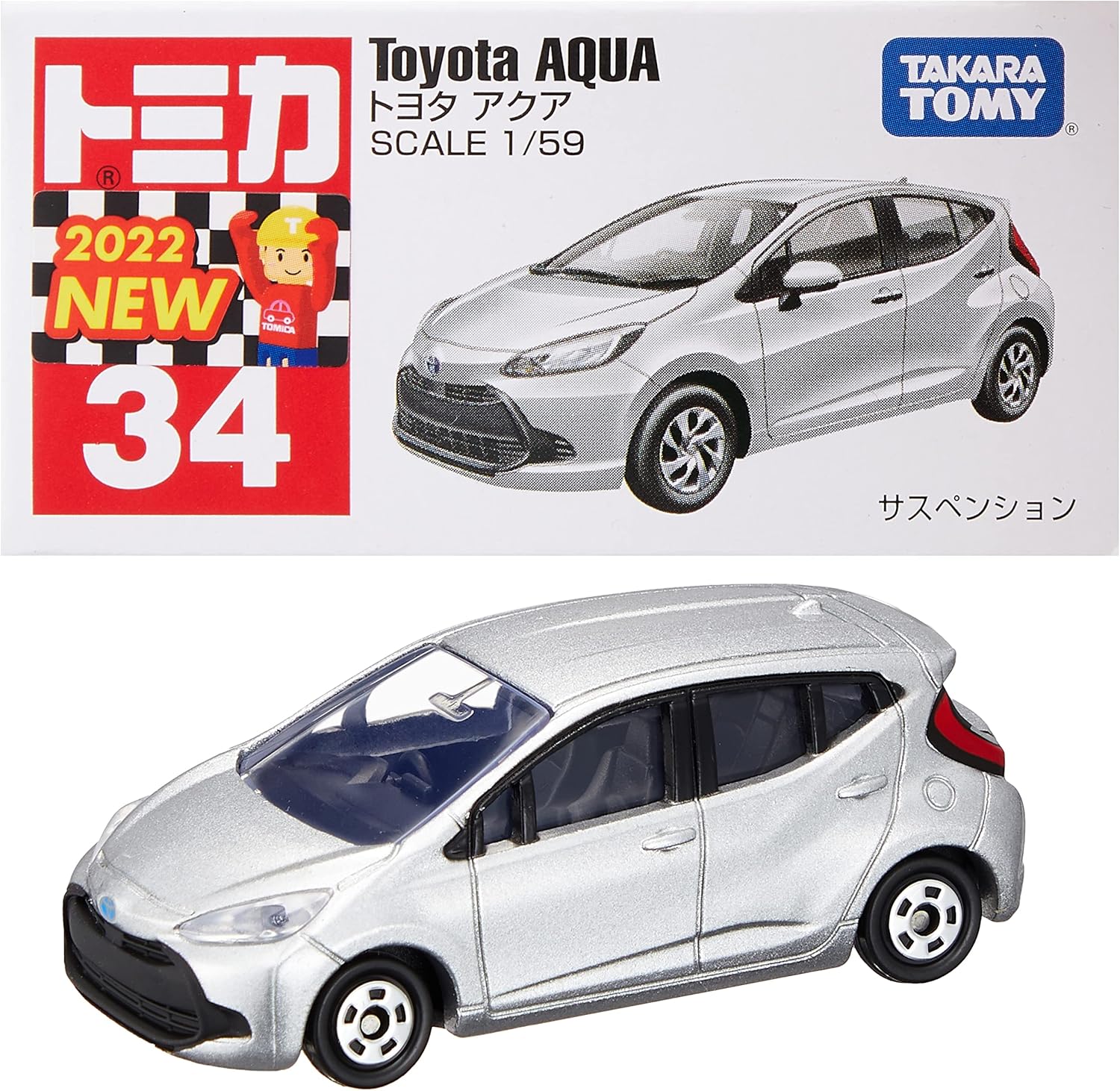 Tomica Box 034 Toyota Aqua - BanzaiHobby