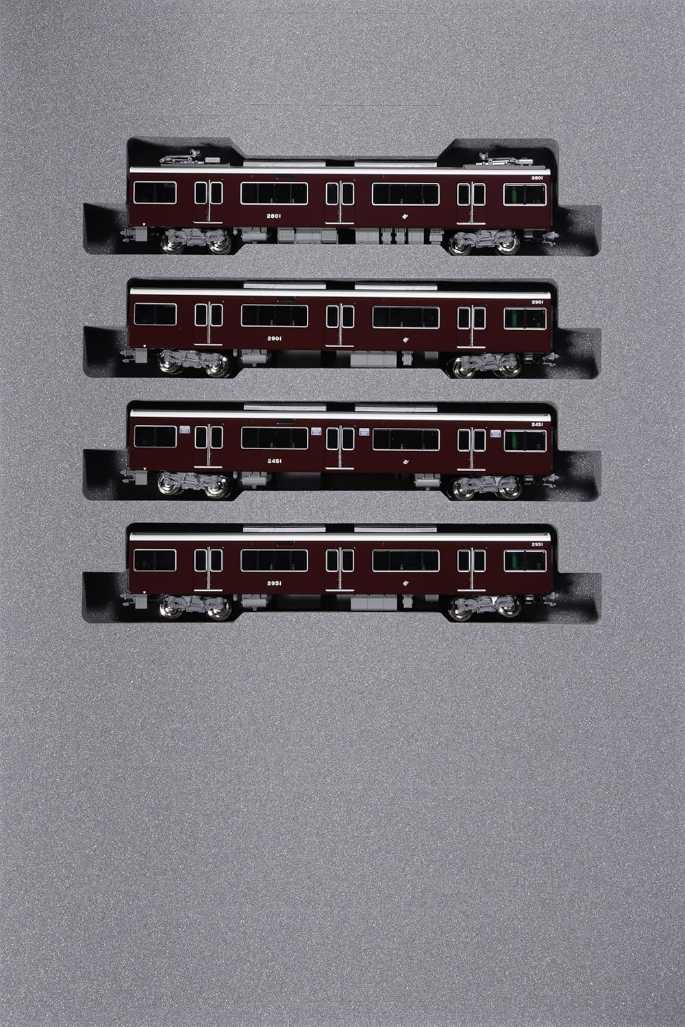 KATO 10-2032 N Gauge Hankyu Railway 2300 Series Kyoto Line Add-on Set (4 Cars) - BanzaiHobby