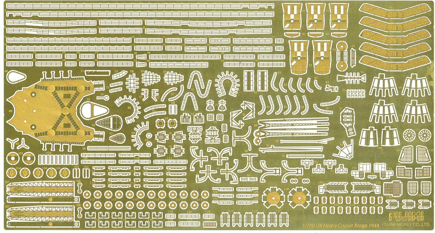 Fujimi FH-27 EX-1 1/700 Imperial Navy Series No.27 EX-1 Japanese Navy Heavy Cruiser Atago Full Hull Model (with etching parts) - BanzaiHobby
