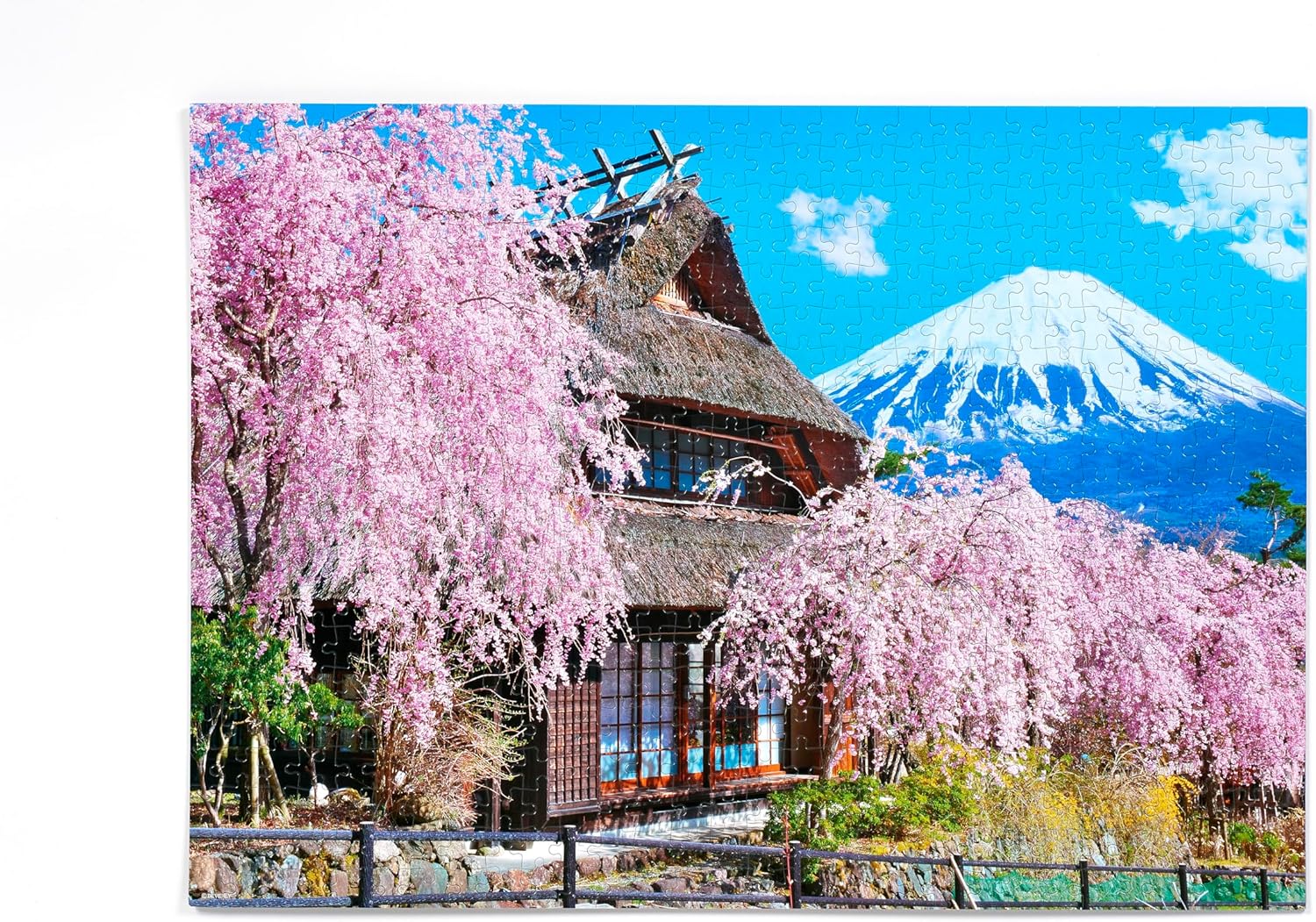 Beverly 600-018Spring in full bloom at Iyashinosato (cherry blossoms) Puzzle - BanzaiHobby