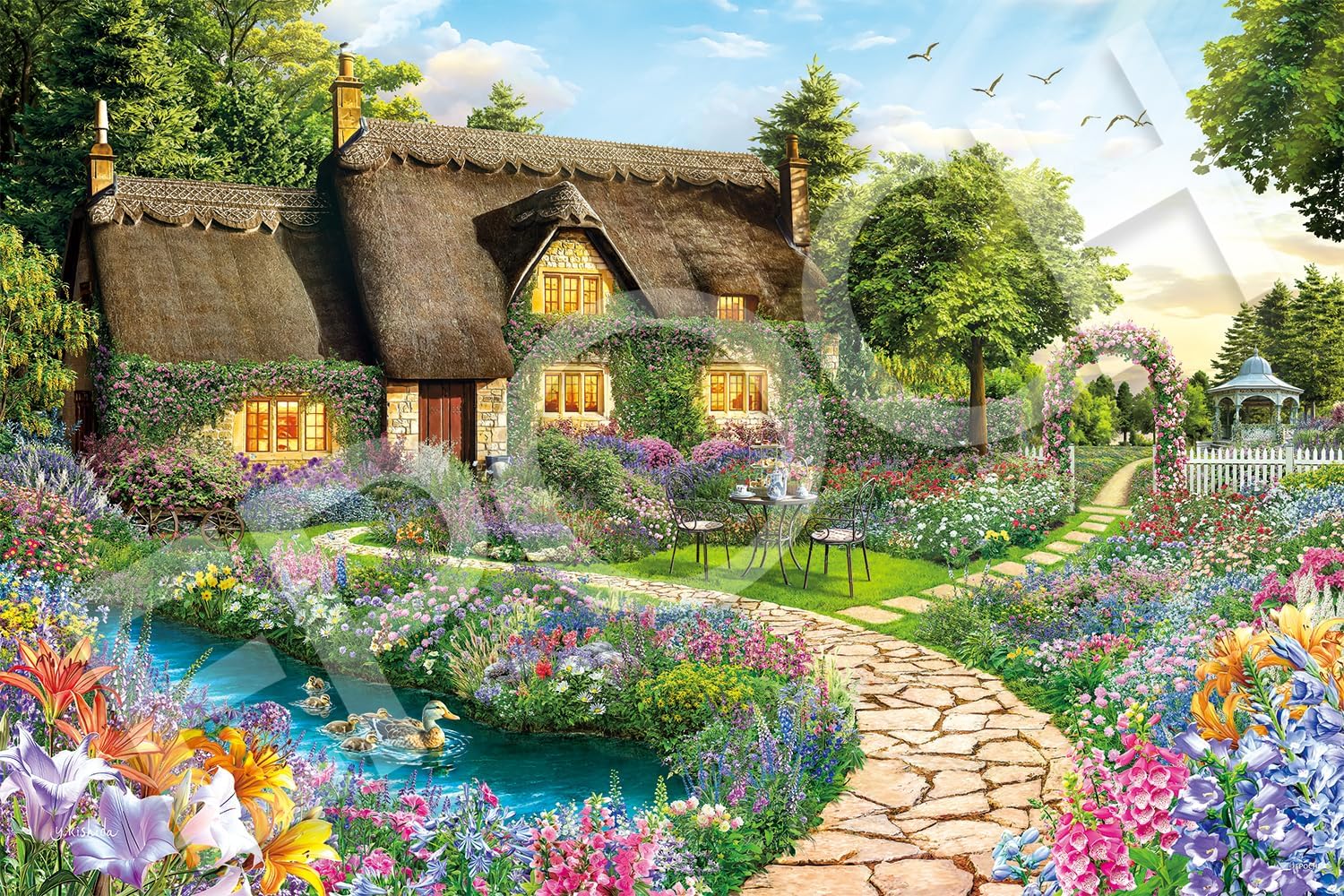 Epoch 12-618s An elegant garden heralding the arrival of spring Puzzle - BanzaiHobby
