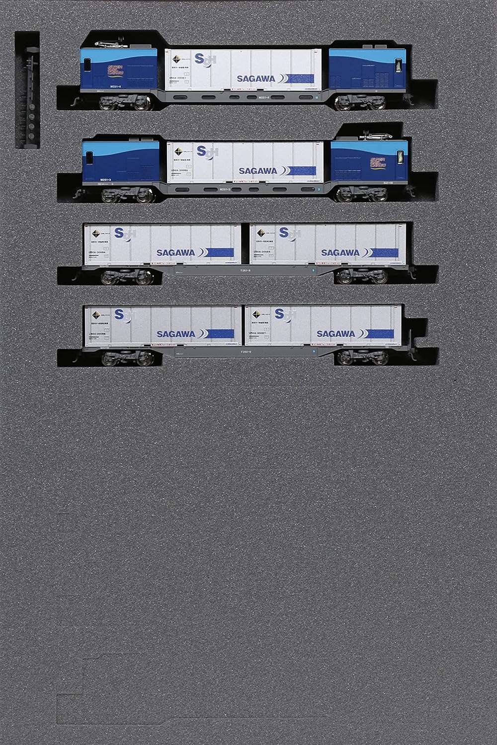 KATO 10-1722 Series M250 Super Rail Cargo (U50A Container Loaded) Add-on Set A (4 Cars) - BanzaiHobby