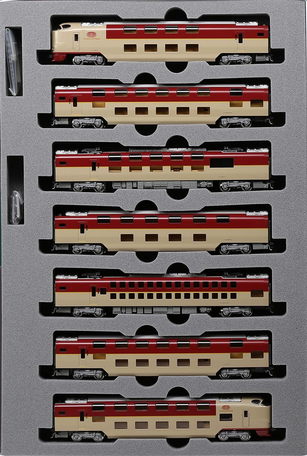 KATO 10-1565 N Gauge 285 Series 3000 Series Sunrise Express Pantograph Expansion 7-Car Set Railway Model Train - BanzaiHobby