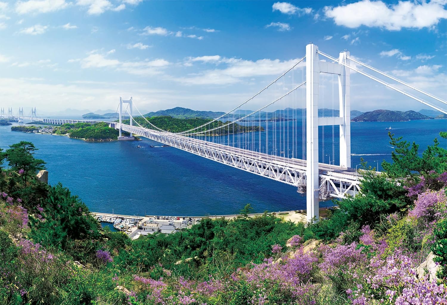 Epoch 25-161 Clear skies Setouchi Bridge - Okayama Puzzle - BanzaiHobby