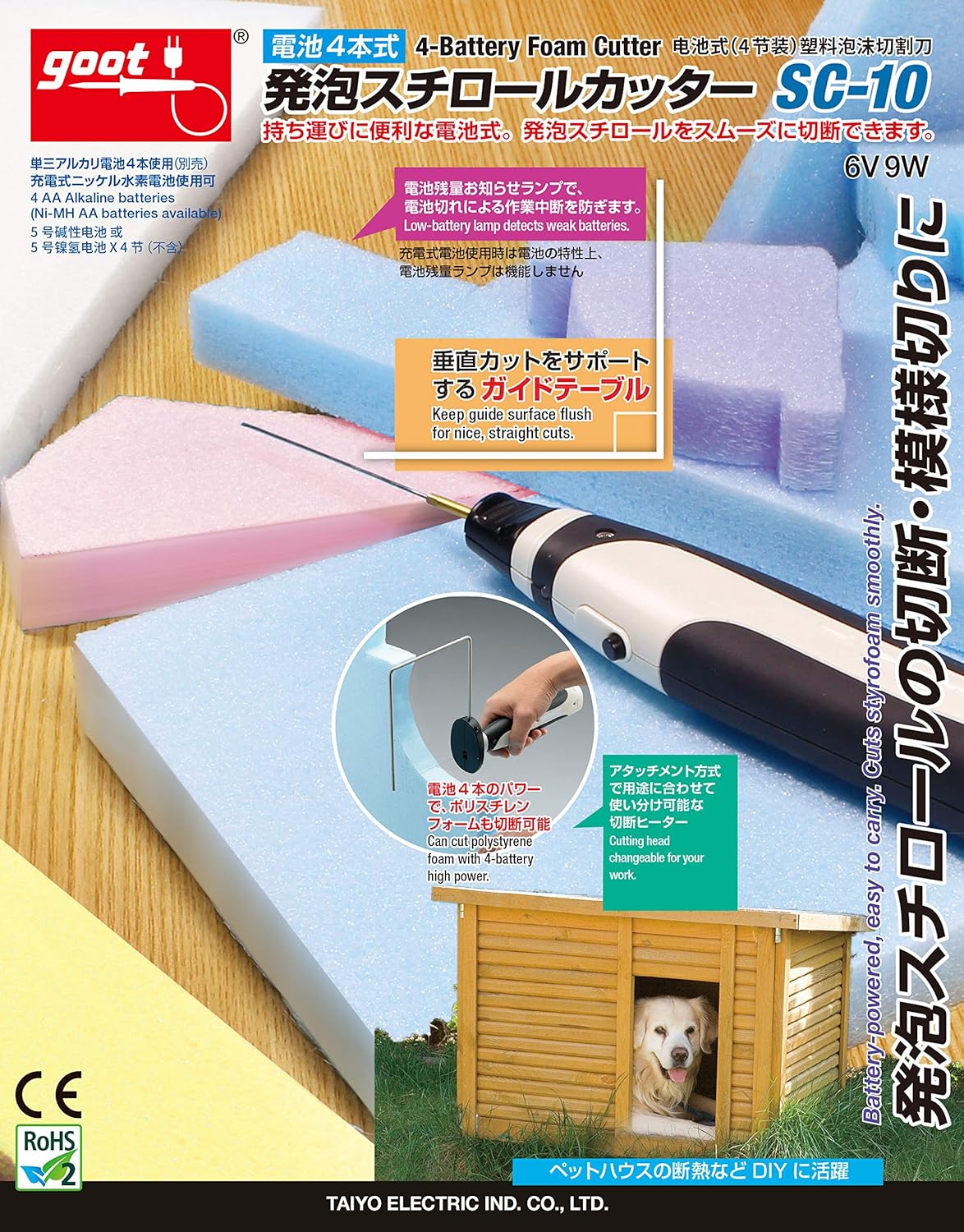 Mineshima SC-10 4-Battery Styrofoam Cutter - BanzaiHobby