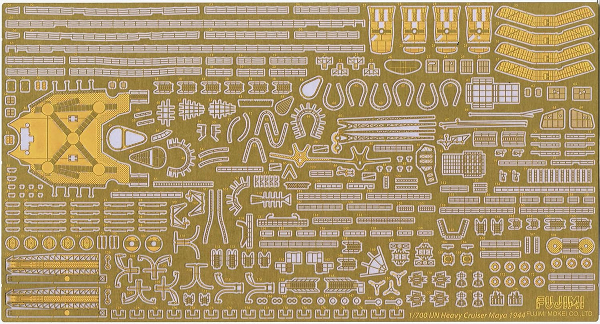 Fujimi GUP080 1/700 Photo Etched Detail Up Parts IJN Heavy Cruiser Maya