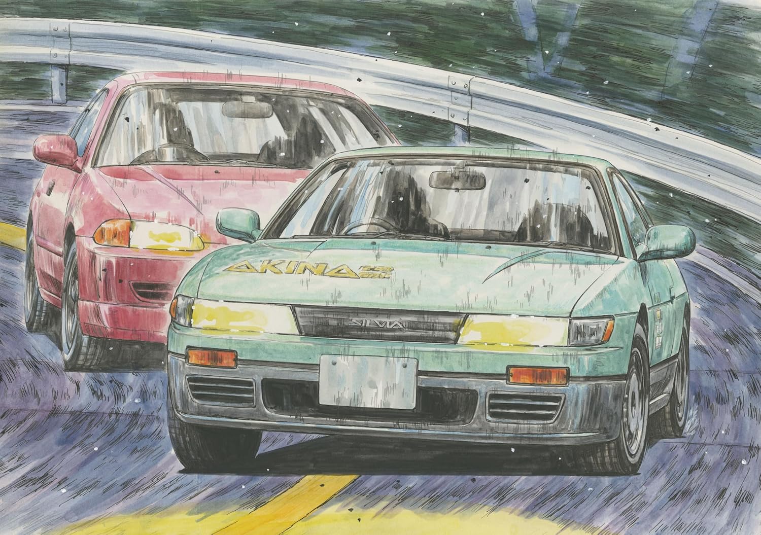 Fujimi ISD004 1/24 Initial D Series No. 004 S13 Silvia Koichiro Iketani - BanzaiHobby