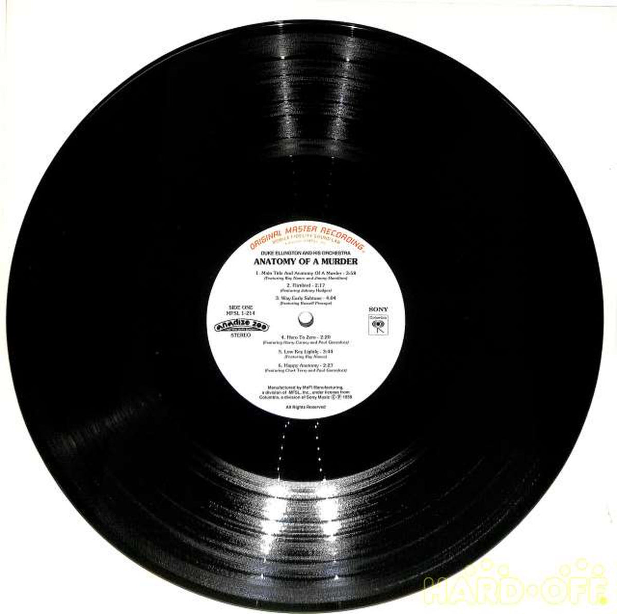 Sony Duke Ellington "A Certain Murder" MFSL1-214 (Exported to USA)