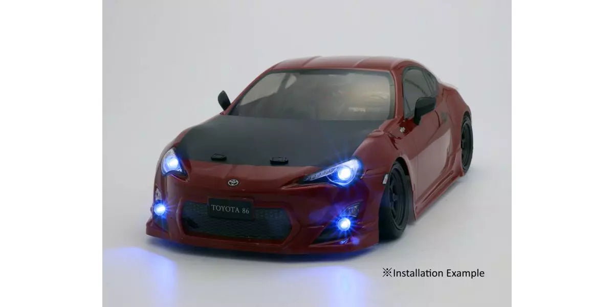 Kyosho 97054-4BL LED Light Unit (Φ5 / 4 lights / L=400 / Blue)