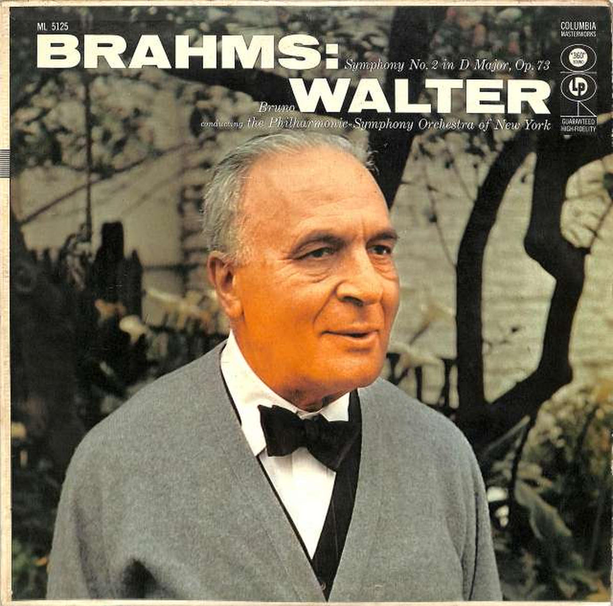 Columbia (imported, US) Brahms Symphony No. 2 Walter ML-5125