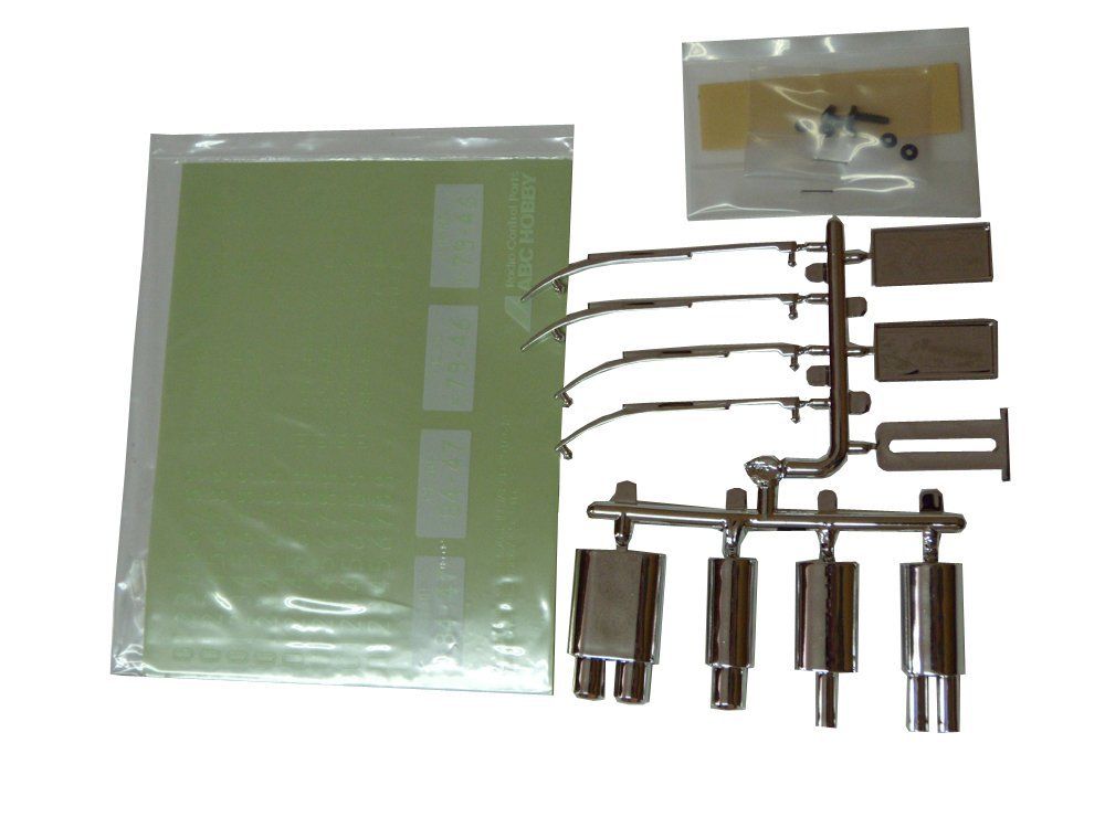 ABC Hobby 66220 Illuminated Japanese License Plate Chrome (glow in dark) - BanzaiHobby