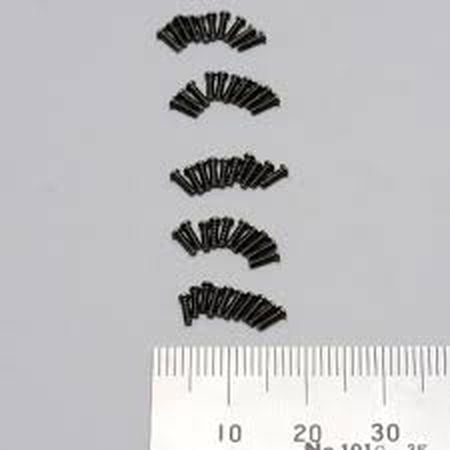 ABC Hobby 69312 Fender Screws Black 50 pieces 1.2mm x 4mm - BanzaiHobby