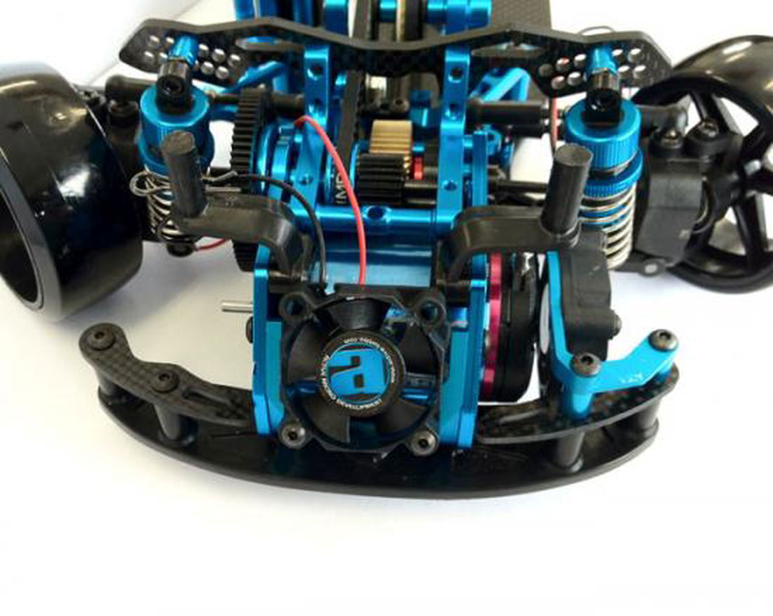 Active Hobby STR125BB STR114 Front Direct Fan with Mount (Blue) - BanzaiHobby