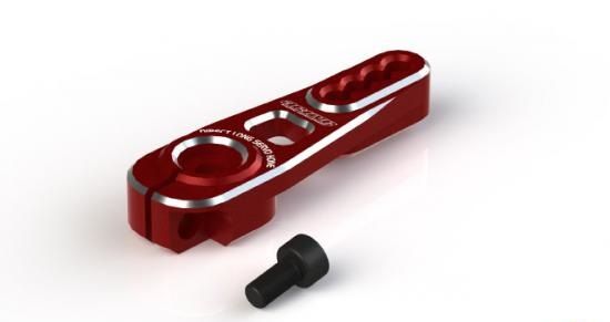 Active Hobby STR172R Direct Aluminum Long Servo Horn (For FUTABA) Red - BanzaiHobby