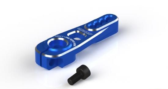 Active Hobby STR173B Direct Aluminum Long servo Horn (For SANWA) Blue - BanzaiHobby