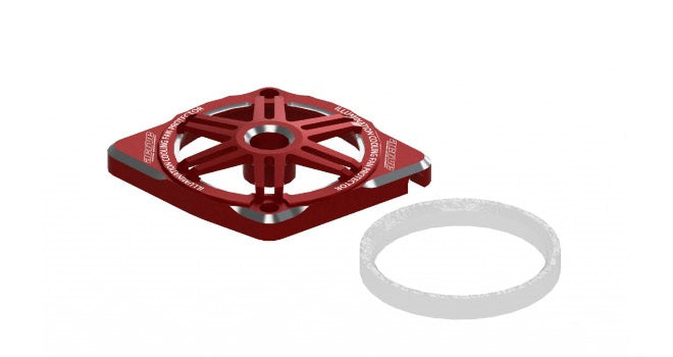 Active Hobby STR227R Illumination Fan Protector B 25mm (Red) - BanzaiHobby