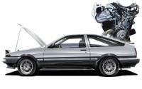 Aoshima AE86 SPRINTER TRUENO GT-APEX LATE Ver. WITH ENGINE - BanzaiHobby