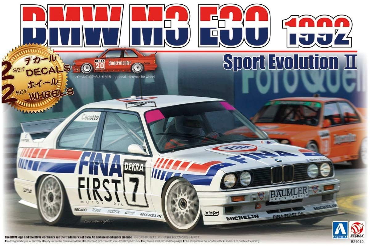 Aoshima BMW M3 E30 Sports Evolution `92 Deutschland Model - BanzaiHobby