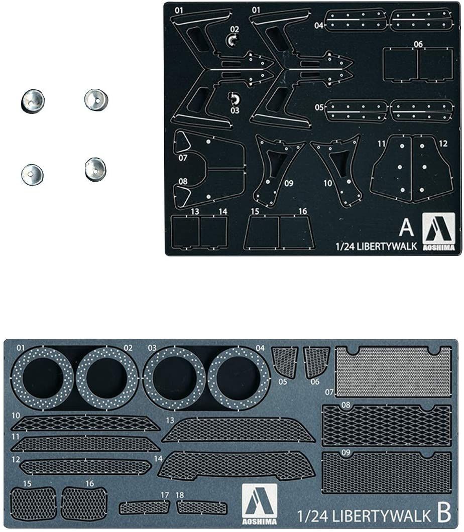 Aoshima Detail Up Parts for LB Works R35 GT-R - BanzaiHobby