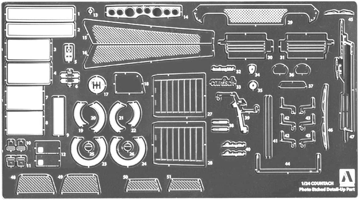 Aoshima Detail Up Parts for Lamborghini Countach - BanzaiHobby